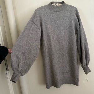 Mock Neck Sweater Dress